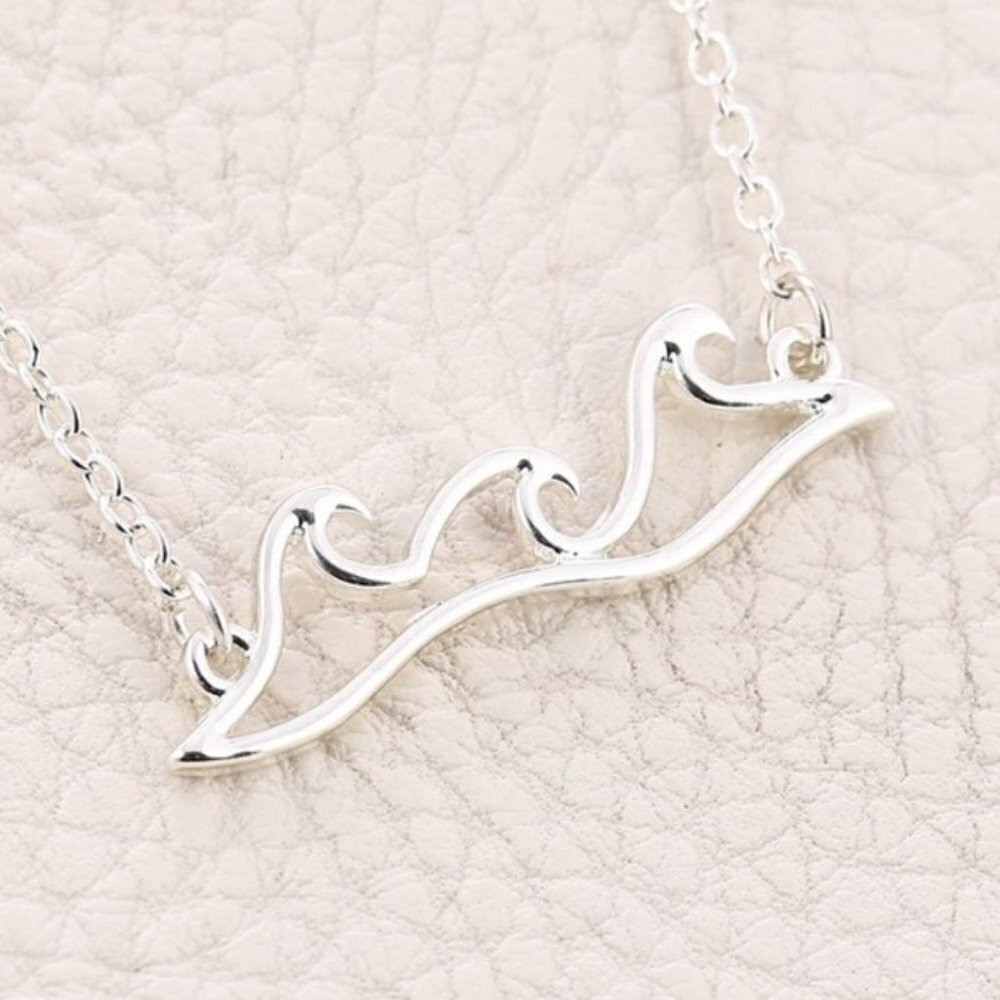 Ocean Waves Pedant Necklace - Picture 3 of 5